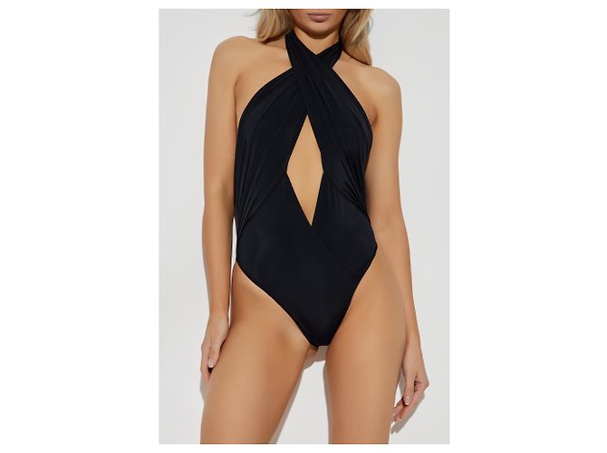 Costume da bagno intero Balmain nero - vista 3