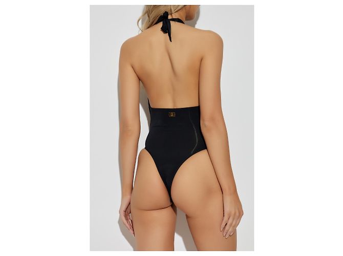 Costume da bagno intero Balmain nero - vista 4