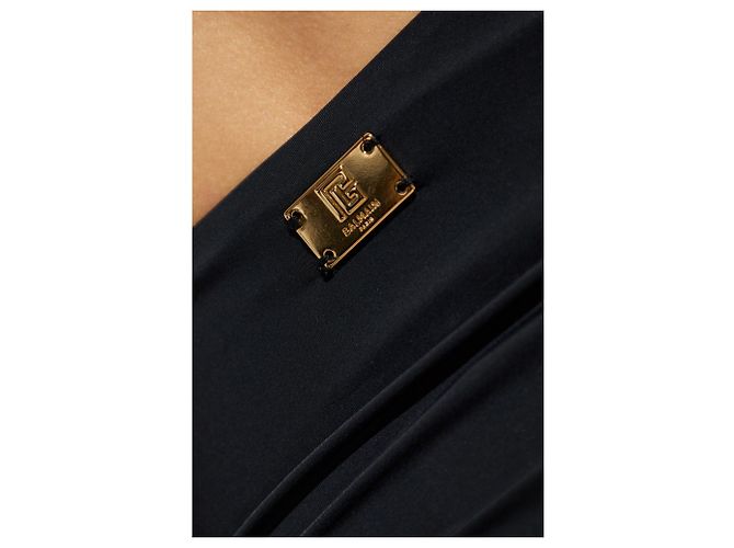 Costume da bagno intero Balmain nero - vista 5