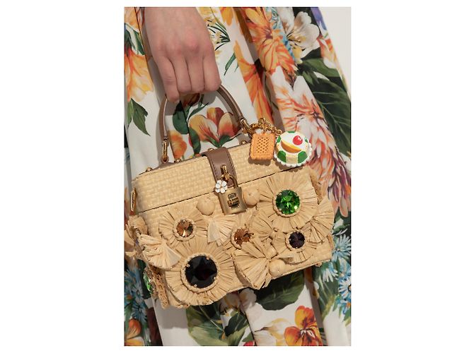Bijou de sac Dolce & Gabbana en laiton et résine - vue 2