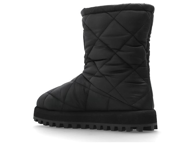 Botas de neve acolchoadas Logo Dolce & Gabbana preto - vista 2