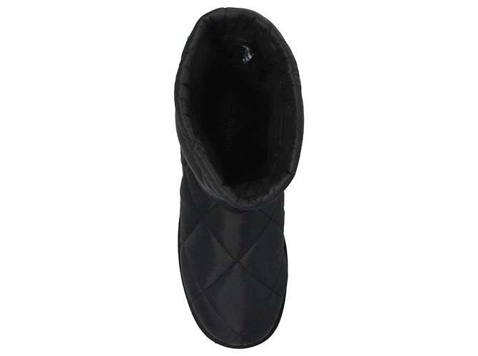 Botas de neve acolchoadas Logo Dolce & Gabbana preto - vista 3