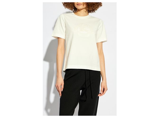 Camiseta Burberry Logo blanca de algodón - vista 3