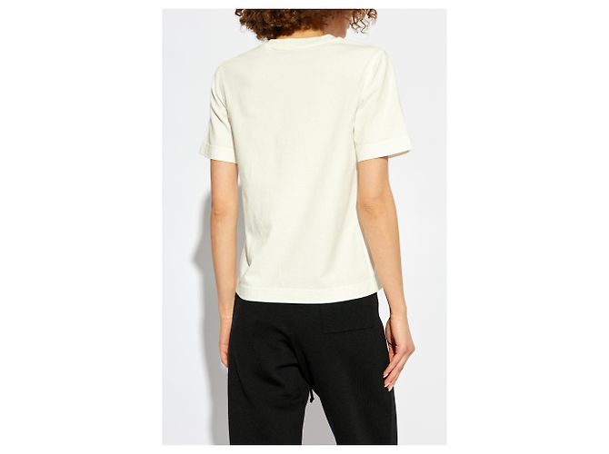 Camiseta Burberry Logo blanca de algodón - vista 4