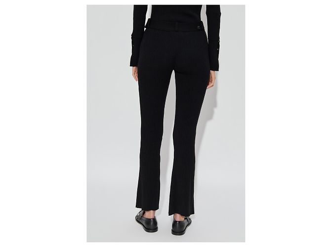 Pantaloni a coste Courreges Neri - vista 4