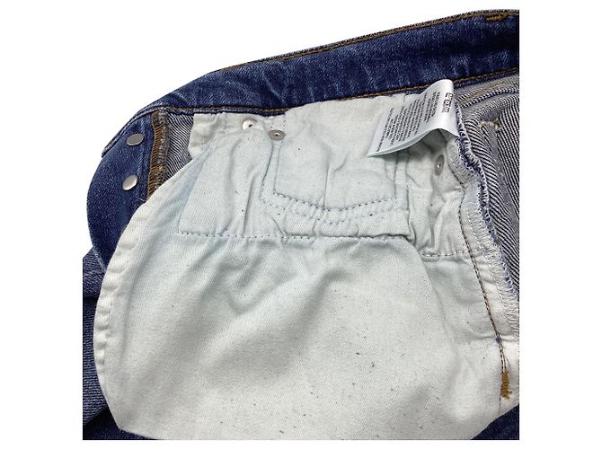 Vaqueros denim desgastados de tiro alto RE/DONE Originals en algodón azul - vista 6
