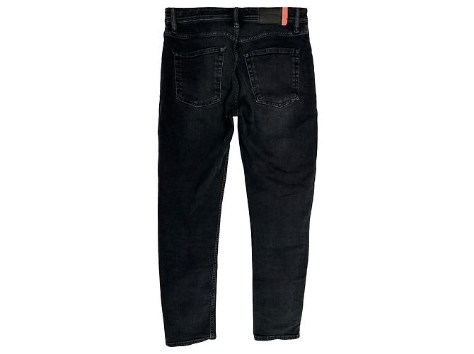 Jeans Regular-Fit Acne Studios em algodão preto - vista 2