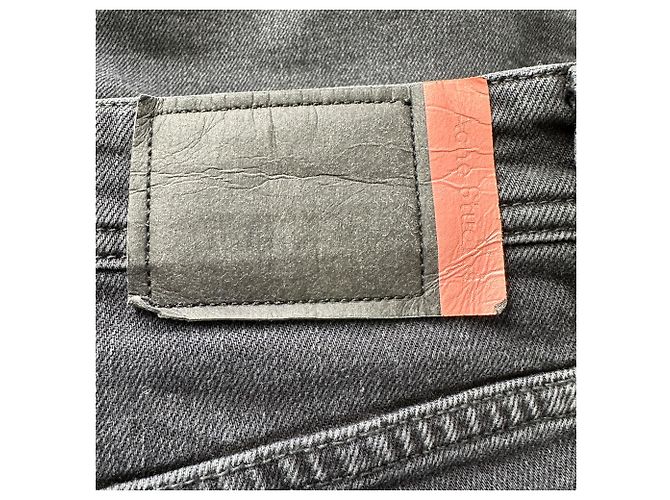 Jeans Regular-Fit Acne Studios em algodão preto - vista 3