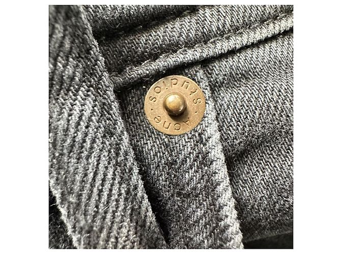 Jeans Regular-Fit Acne Studios em algodão preto - vista 4