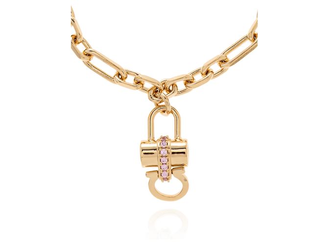 Bracciale con charm Salvatore Ferragamo dorato - vista 4