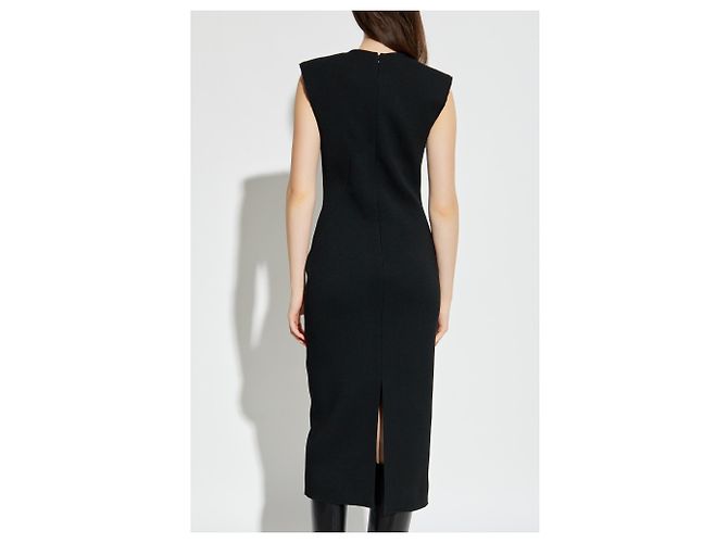 Abito midi in lana nera Givenchy - vista 4