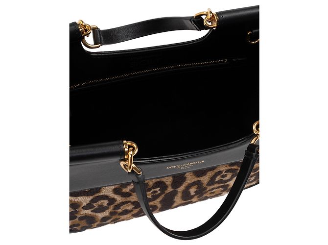 Bolso Dolce & Gabbana Sicily Estampado Leopardo Marrón - vista 2