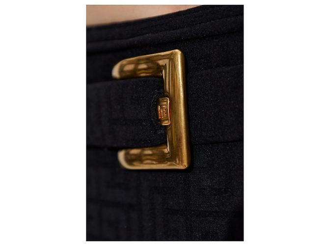Costume da bagno due pezzi Balmain nero monogramma - vista 5