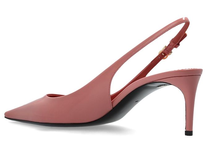 Décolleté Slingback Dolce & Gabbana in vernice rosa - vista 3