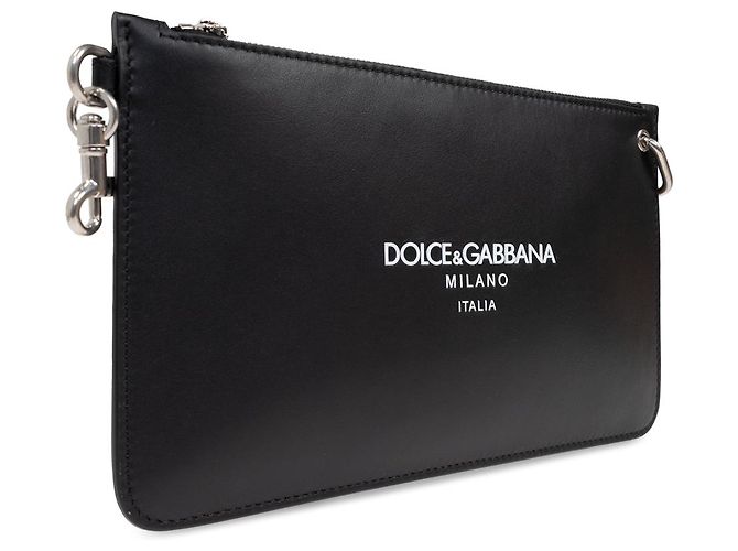 Dolce & Gabbana Borsa a tracolla in pelle nera - vista 2
