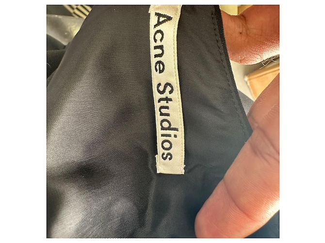 Blusa sin mangas boxy Acne Studios en poliéster negro - vista 4