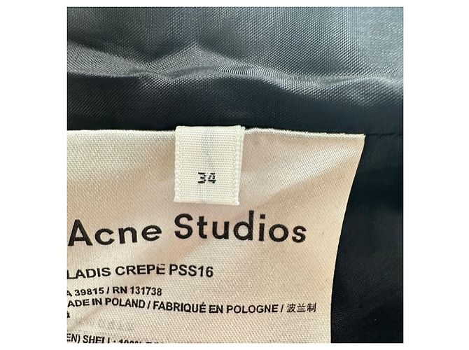 Blusa sin mangas boxy Acne Studios en poliéster negro - vista 5