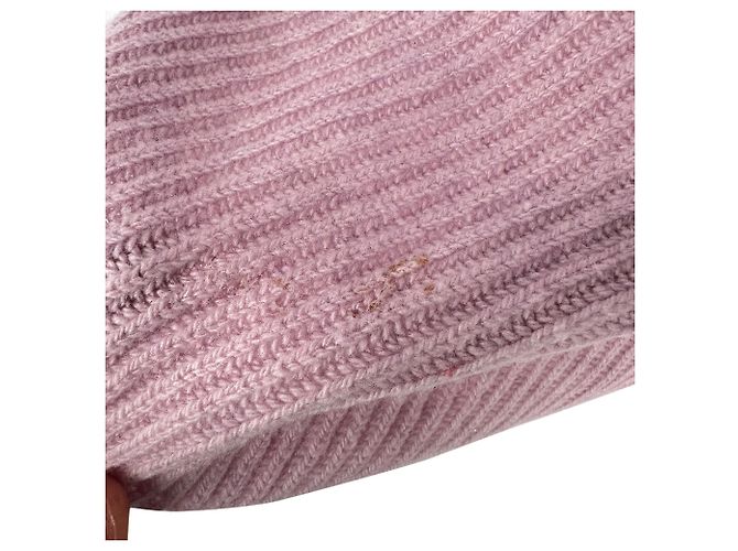 Stella Mc Cartney Stella Mccartney Strickpullover mit Bindegürtel aus rosa Wolle - Ansicht 2