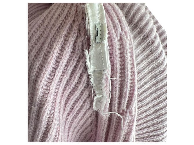 Stella Mc Cartney Stella Mccartney Strickpullover mit Bindegürtel aus rosa Wolle - Ansicht 6