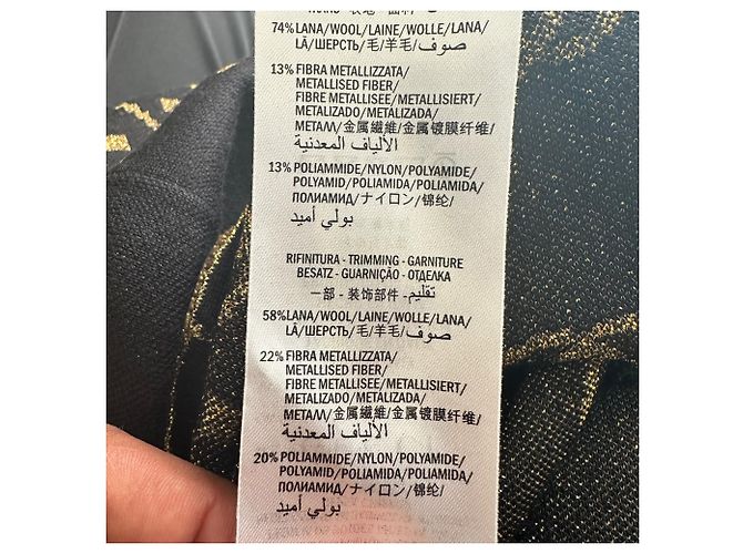 Gucci Jacquard-Cardigan aus schwarzer Wolle - Ansicht 7