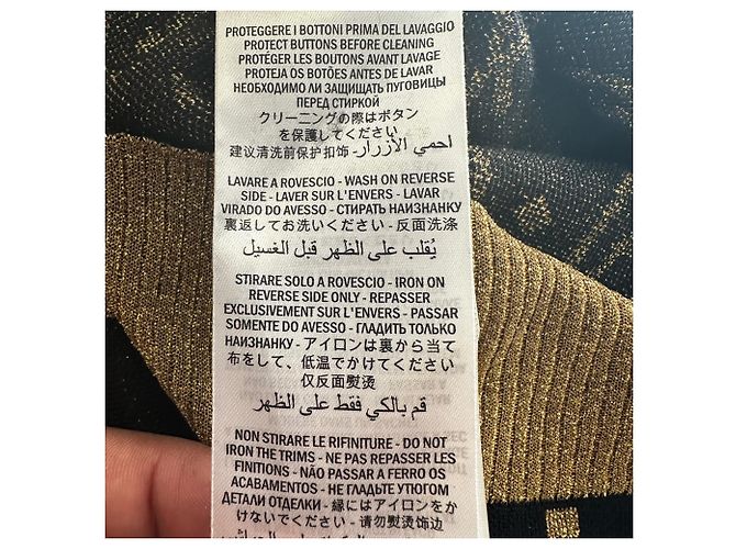 Gucci Jacquard-Cardigan aus schwarzer Wolle - Ansicht 8