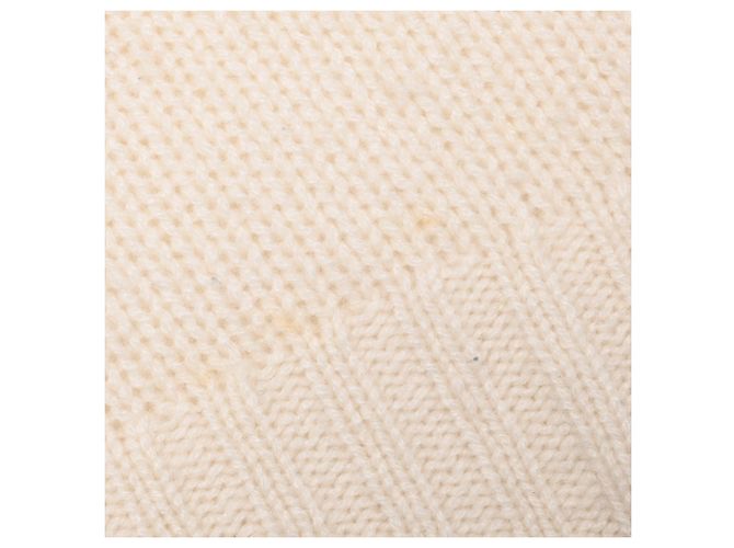 Dior J'Adior Intarsia Pullover aus weißem Kaschmir - Ansicht 7