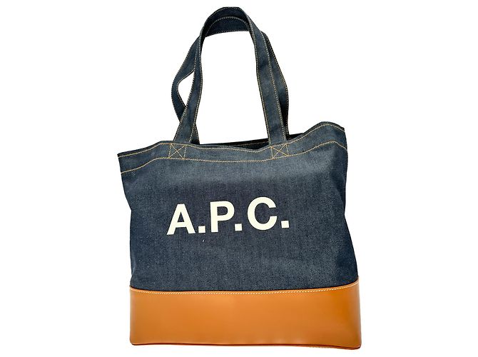 Apc Bolso Tote A.P.C. Axel E/W de denim azul en algodón - vista 2