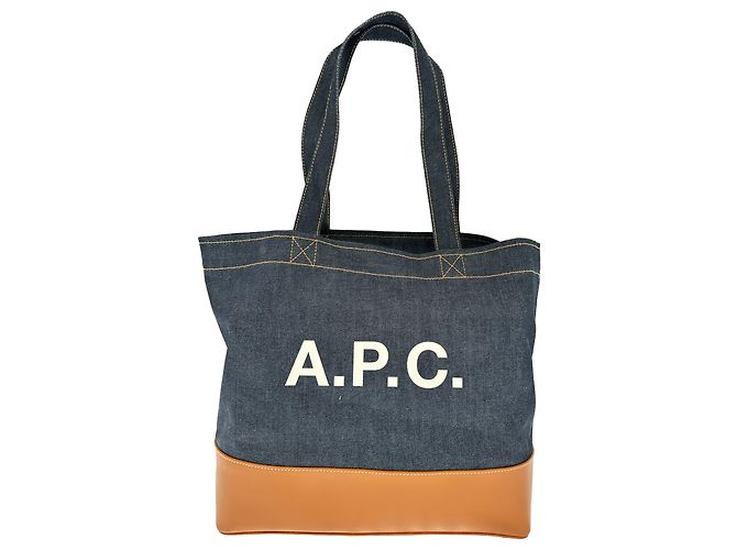 Apc Bolso Tote A.P.C. Axel E/W de denim azul en algodón - vista 3