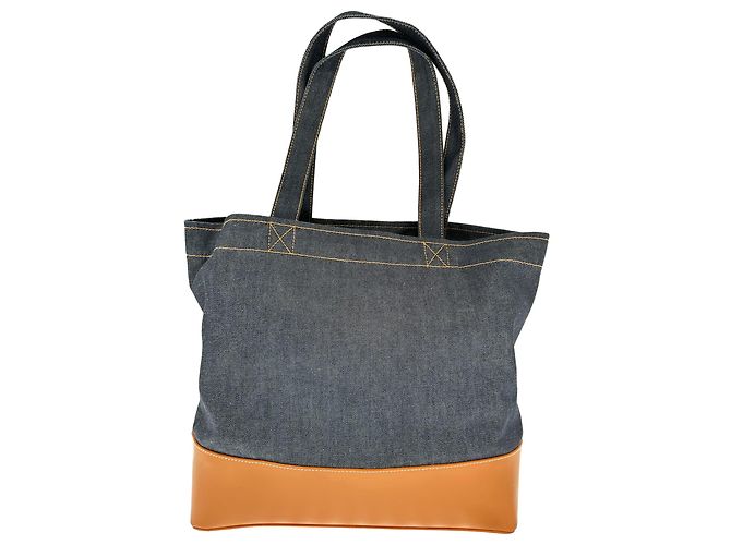 Apc Bolso Tote A.P.C. Axel E/W de denim azul en algodón - vista 4
