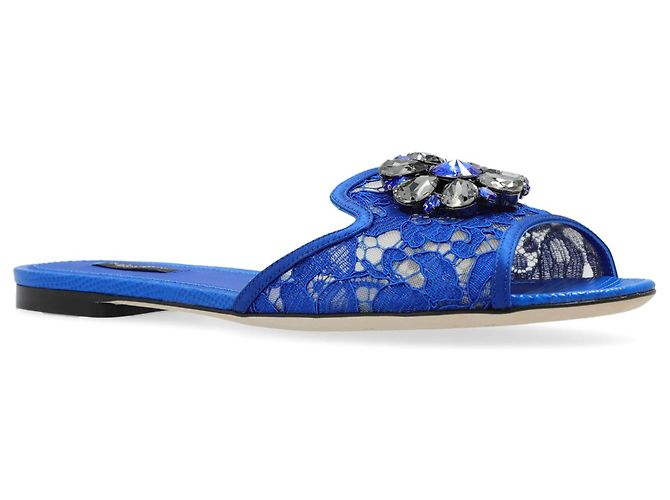 Dolce & Gabbana Sandali Bianca Blu - vista 2