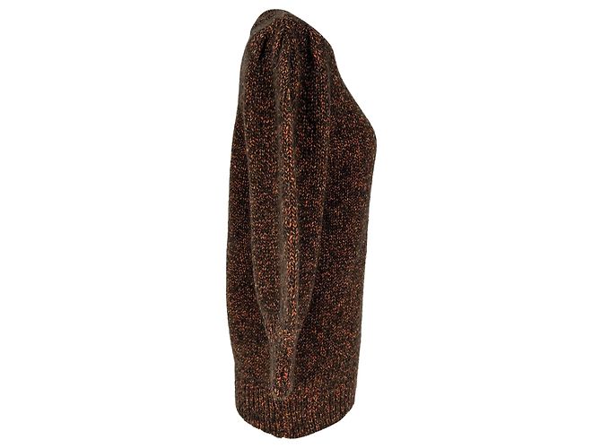 Anine Bing Rosalind Strickpullover aus brauner Alpaka-Wolle - Ansicht 2