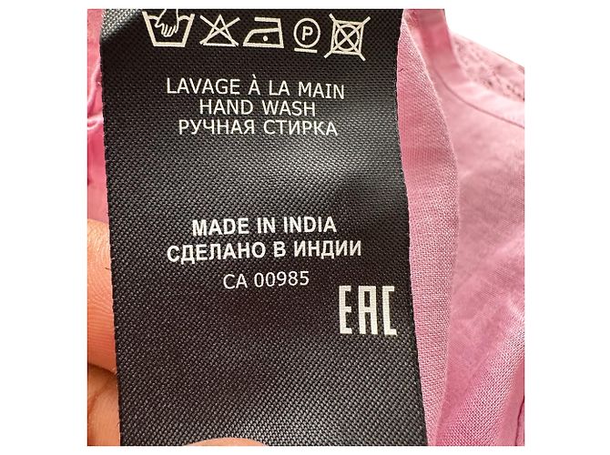 Isabel Marant Etoile Bluse mit Rüschen aus rosa Baumwolle - Ansicht 7
