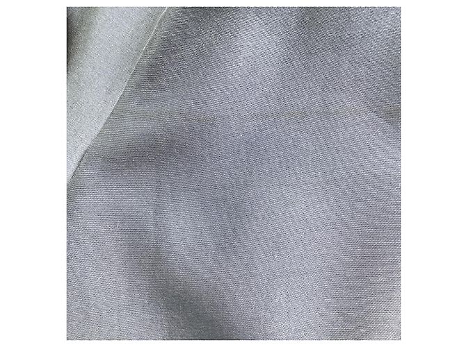 Chaqueta larga texturizada Chanel en algodón azul marino - vista 7