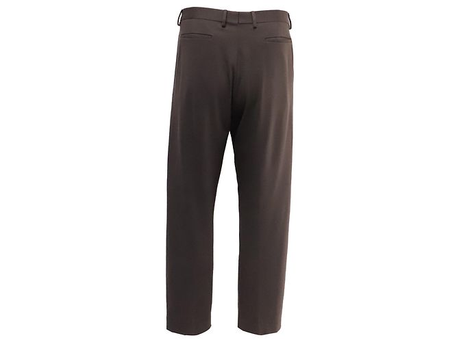 Pantaloni eleganti Loewe in viscosa marrone - vista 3