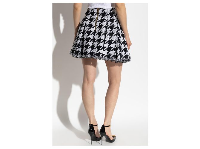 Balmain Falda con estampado de pata de gallo - vista 4