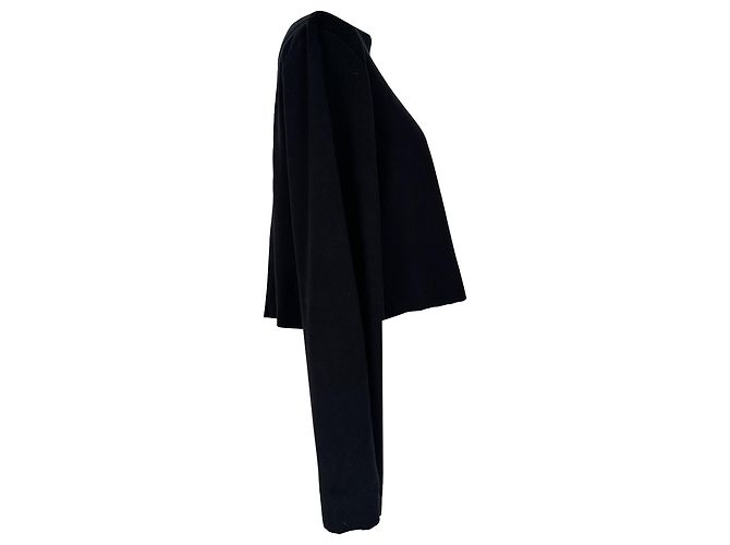 Theory Asymmetrisches Off-Shoulder-Top aus schwarzem Acetat - Ansicht 5