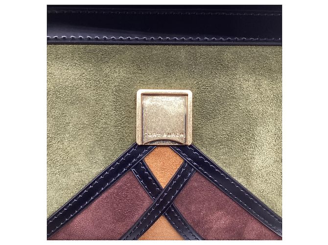 Borsa a spalla convertibile Small Fleming Marquetry Tory Burch in pelle nera - vista 11