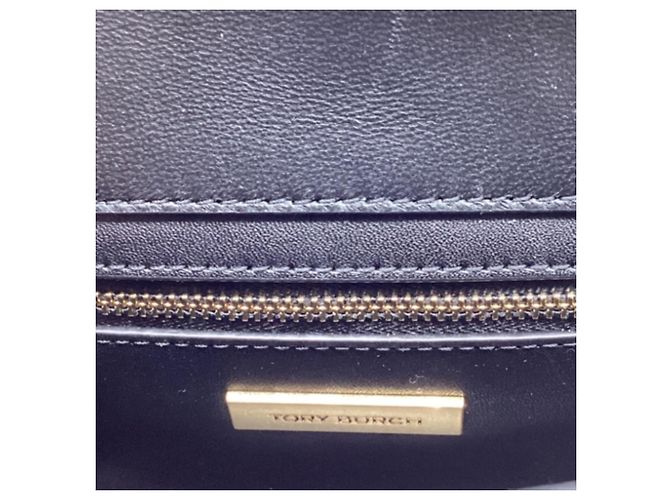 Borsa a spalla convertibile Small Fleming Marquetry Tory Burch in pelle nera - vista 8