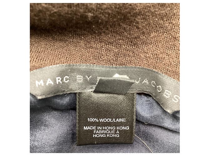 Marc Jacobs Peter Pan Collar Short Jacket in Brown Wool - view 6