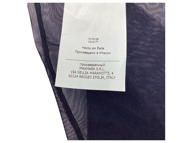 Top in mesh Max Mara in poliammide nero - vista 5