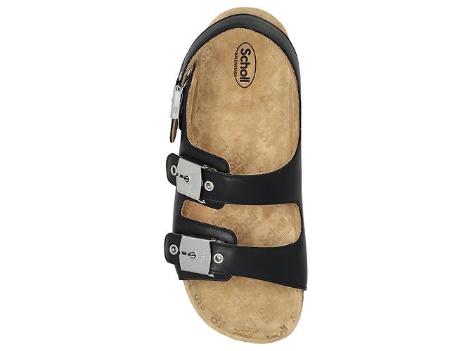 Sandali Balenciaga x Scholl in pelle nera - vista 3