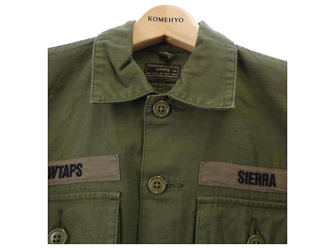 Autre Marque Camisa WTAPS de algodón verde caqui - vista 5