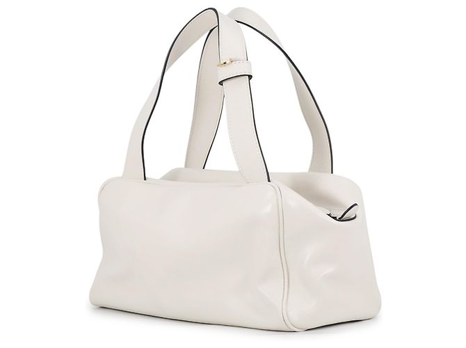 Miu Miu Bowling Lederhandtasche in White - Ansicht 2