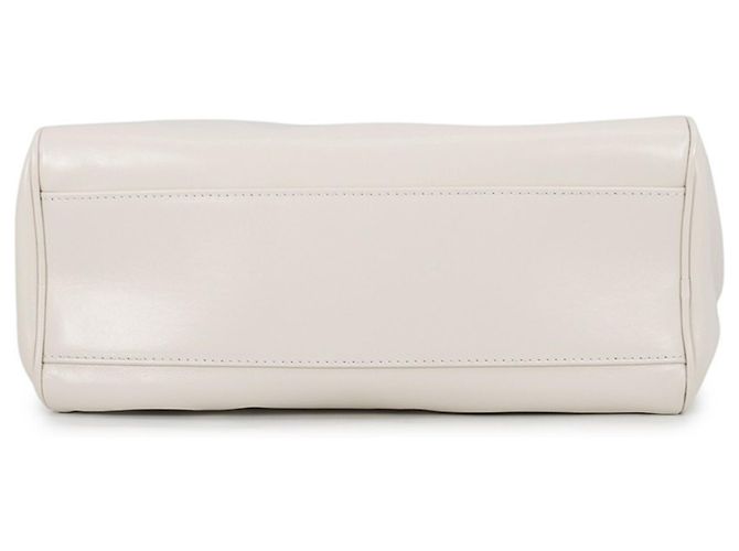 Miu Miu Bowling Lederhandtasche in White - Ansicht 3
