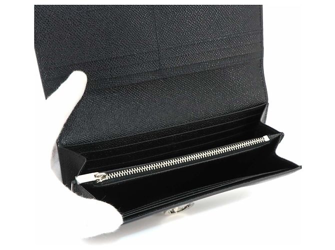 Bulgari Cartera larga bi-fold Bvlgari de cuero negro - vista 7