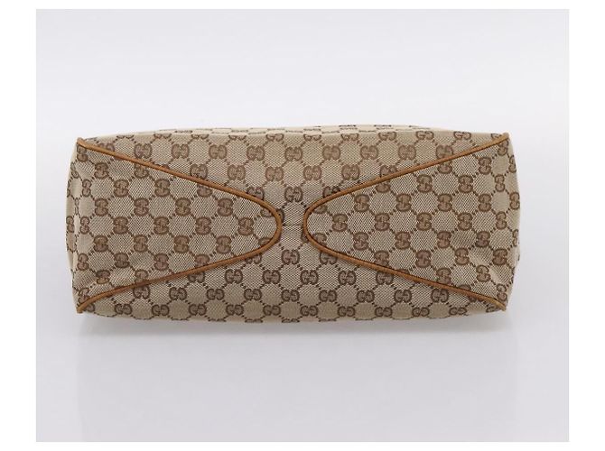 Gucci Vintage Bamboo Handle GG Canvas Medium - vue 5