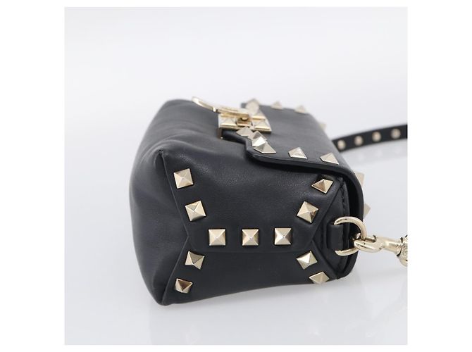 Valentino Garavani Rockstud Flip Lock Flap Leather Mini - vista 4
