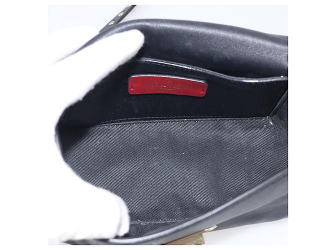 Valentino Garavani Rockstud Flip Lock Flap Leather Mini - vista 5