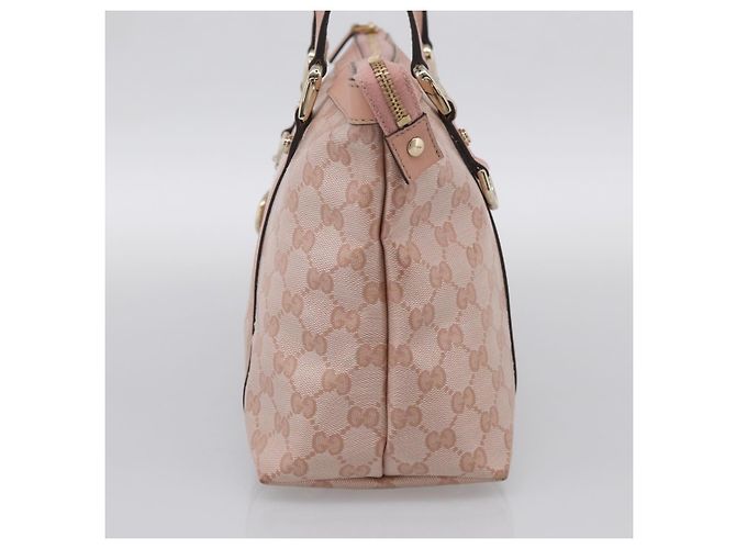 Borsa Gucci Abbey Zip Tote GG Canvas and Leather Medium - vista 4