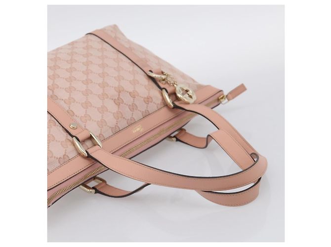Borsa Gucci Abbey Zip Tote GG Canvas and Leather Medium - vista 7